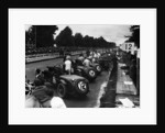 1930 O.M. works cars ready for start of 1930 Irish Grand Prix by Unknown