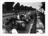 1930 O.M. works cars ready for start of 1930 Irish Grand Prix by Unknown