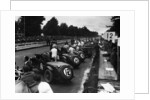 1930 O.M. works cars ready for start of 1930 Irish Grand Prix by Unknown