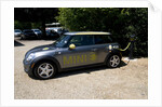 Electric Mini at battery charging point 2011 by Unknown