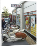 2011 Goodwood Revival Meeting, Tesco retro shop and scooters by Unknown