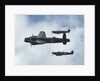 2011 Goodwood Revival Meeting, Lancaster bomber and 2 Spitfires in aerial display by Unknown