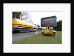 Mobile road matrix sign by Anonymous