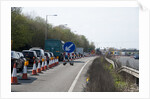 Traffic Jam on A27 roadworks in Sussex near Arundel by Anonymous