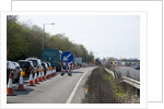Traffic Jam on A27 roadworks in Sussex near Arundel by Anonymous