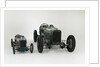 1924 Sunbeam Cub 2 litre with Sunbeam Cub Motorised child's pedal car replica by Unknown