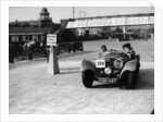 1938 S.S. 100 at Brooklands suring Junior Car Club event 25th March 1939 by Unknown