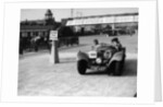 1938 S.S. 100 at Brooklands suring Junior Car Club event 25th March 1939 by Unknown