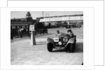 1938 S.S. 100 at Brooklands suring Junior Car Club event 25th March 1939 by Unknown