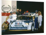 1986 RAC Rally. Tony Pond and Rob Arthur celebrate finishing 6th in MG Metro 6R4 by Unknown