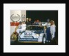 1986 RAC Rally. Tony Pond and Rob Arthur celebrate finishing 6th in MG Metro 6R4 by Unknown
