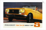 1972 Peugeot 304 Cabriolet S sales brochure by Unknown