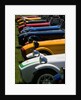 Row of Caterham Sevens at club meeting event by Anonymous