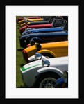 Row of Caterham Sevens at club meeting event by Anonymous