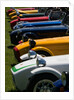 Row of Caterham Sevens at club meeting event by Anonymous