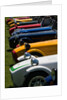 Row of Caterham Sevens at club meeting event by Anonymous