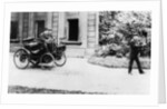 Peugeot 1896 with C.R. Rolls driving and Red flag in front by Anonymous