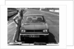 1969 Hillman Hunter GT with female model by Unknown