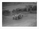 Austin 7 Grasshopper of Alf Langley competing at the MG Car Club Midland Centre Trial, 1938 by Bill Brunell