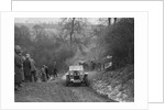 Alvis 12/60 of A Powys-Lybbe competing in the Sunbac Colmore Trial, Gloucestershire, 1933 by Bill Brunell