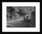 Motorcycle and sidecar of HD Jongs, Brighton and Hove Motor Club Brighton-Beer Trial, 1930 by Bill Brunell