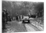Singer of W Writer competing at the Sunbac Colmore Trial, Gloucestershire, 1933 by Bill Brunell