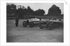 Delage of J Taylor and Bentley of Dudley Froy, Surbiton Motor Club race meeting, Brooklands, 1928 by Bill Brunell