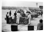 Cars on the start line, Surbiton Motor Club race meeting, Brooklands, Surrey, 1928 by Bill Brunell