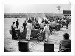 Cars on the start line, Surbiton Motor Club race meeting, Brooklands, Surrey, 1928 by Bill Brunell