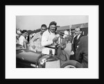 EL Bouts and his Sunbeam, Surbiton Motor Club race meeting, Brooklands, Surrey, 1928 by Bill Brunell