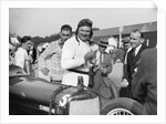 EL Bouts and his Sunbeam, Surbiton Motor Club race meeting, Brooklands, Surrey, 1928 by Bill Brunell