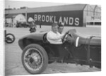 Coppa Florio type Sunbeam of EL Bouts, Surbiton Motor Club race meeting, Brooklands, Surrey, 1928 by Bill Brunell