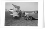 Lea-Francis V type saloon and Blackburn Bluebird aeroplane, c1930 by Bill Brunell