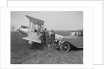 Lea-Francis V type saloon and Blackburn Bluebird aeroplane, c1930 by Bill Brunell