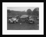 Singer Le Mans and MG J2 at the MG Car Club Rushmere Hillclimb, Shropshire, 1935 by Bill Brunell