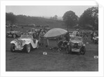 Singer Le Mans and MG J2 at the MG Car Club Rushmere Hillclimb, Shropshire, 1935 by Bill Brunell