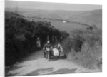 990 cc AJS and sidecar of M Laidlaw at the MCC Lands End Trial, Beggars Roost, Devon, 1936 by Bill Brunell