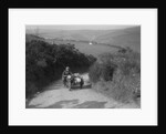 497 cc Ariel and sidecar of R Newman at the MCC Lands End Trial, Beggars Roost, Devon, 1936 by Bill Brunell