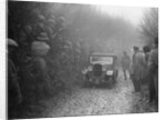 Triumph saloon of CH Lawford competing in the MCC Exeter Trial, 1930 by Bill Brunell