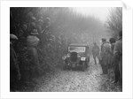 Triumph saloon of CH Lawford competing in the MCC Exeter Trial, 1930 by Bill Brunell