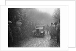 Triumph saloon of CH Lawford competing in the MCC Exeter Trial, 1930 by Bill Brunell
