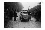 Morris Minor of KC McGuffie competing in the MCC Exeter Trial, Blackhill, Dorset, 1930 by Bill Brunell