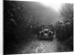 Austin top hat saloon of EC Smyth competing in the MCC Exeter Trial, Meerhay, Dorset, 1930 by Bill Brunell