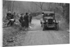 Kittu Brunell watching a Donnet competing in the Sunbeam Motor Car Club Bognor Trial, 1929 by Bill Brunell