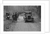 Kittu Brunell watching a Donnet competing in the Sunbeam Motor Car Club Bognor Trial, 1929 by Bill Brunell
