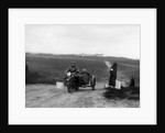 Motorcycle and sidecar competing in a motoring trial, Bagshot Heath, Surrey, 1930s by Bill Brunell