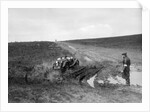 Swept-wing MG J2 competing in a motoring trial, Bagshot Heath, Surrey, 1930s by Bill Brunell