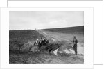 Swept-wing MG J2 competing in a motoring trial, Bagshot Heath, Surrey, 1930s by Bill Brunell
