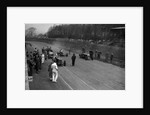 MG Q type, Frazer-Nash Shelsley and Bugatti Type 51 on the starting grid at Donington Park, 1930s by Bill Brunell