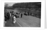 MG Q type, Frazer-Nash Shelsley and Bugatti Type 51 on the starting grid at Donington Park, 1930s by Bill Brunell